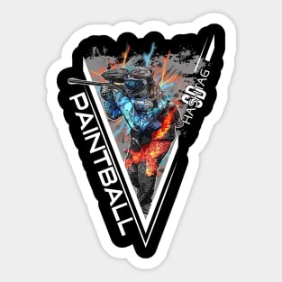 Paintball Vemale wht Sticker